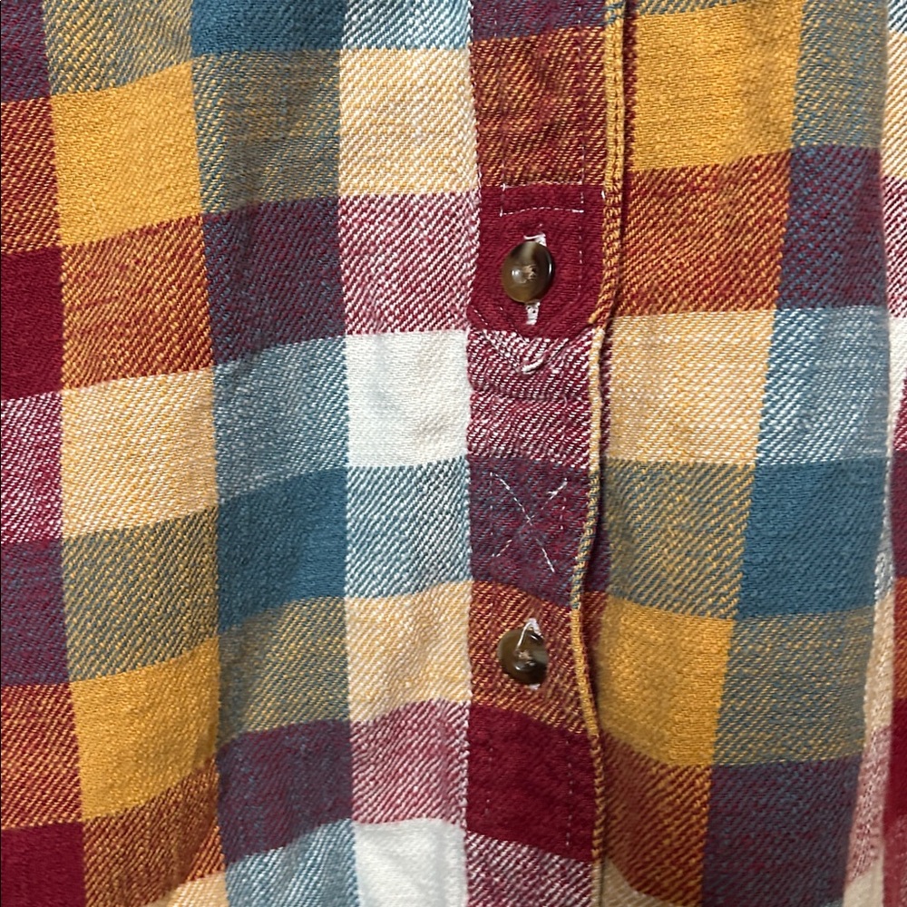 Woolrich buffalo women’s Multicolor Plaid Button Down Shirt cotton XS - Picture 7 of 11